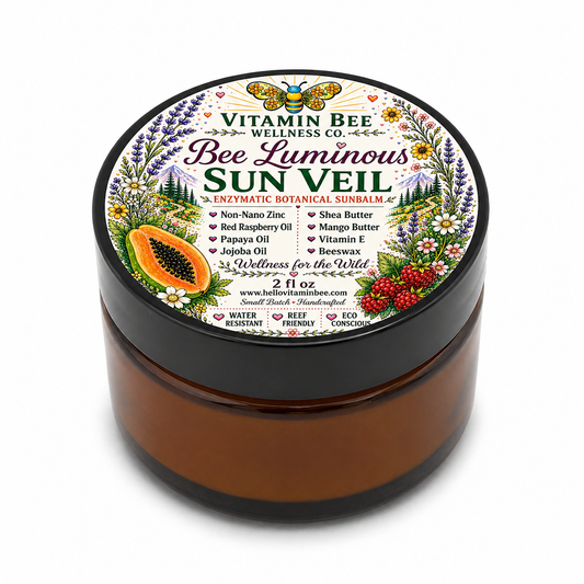 Bee Luminous Sun Veil | Non-Nano Zinc Sunscreen | Reef Conscious | Small Batch