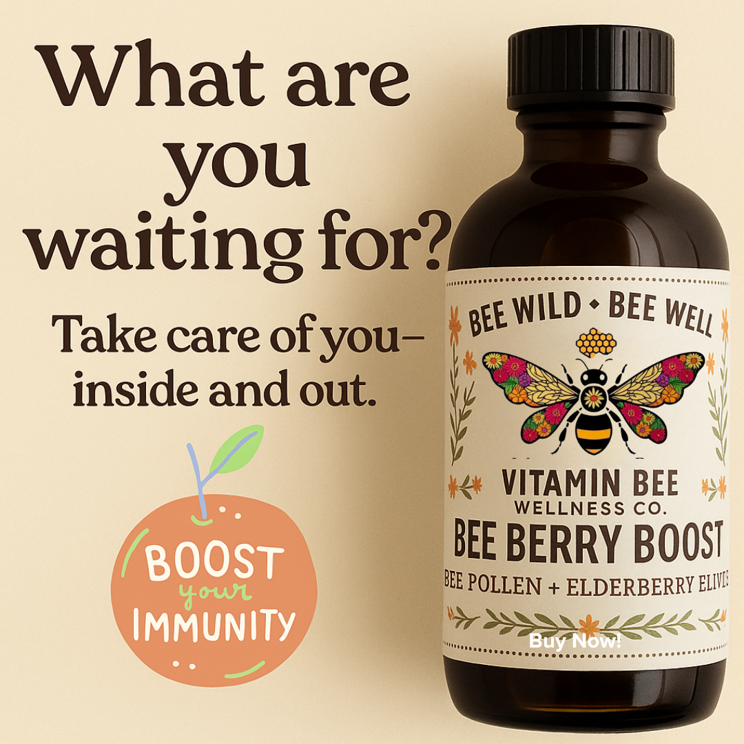 Bee Berry Boost - Elderberry + Bee Pollen Elixir